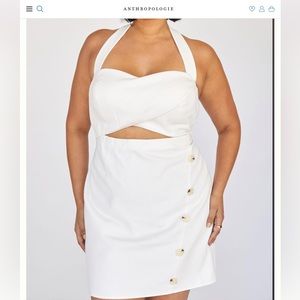 NWT Anthropologie Mare Mare halter cut out mini dress❤️❤️❤️❤️